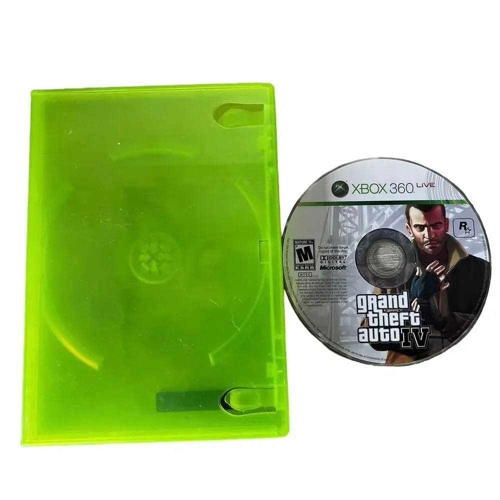 XBOX 360 Grand Theft Auto IV Video Game Disc With Case